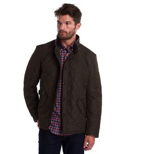 Barbour Powell Quilted Jacket in Olive